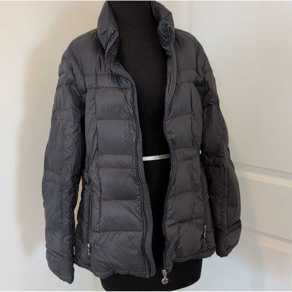 Calvin Klein Women's dark Gray Quilted Packable Premium Down Jacket Size XL
